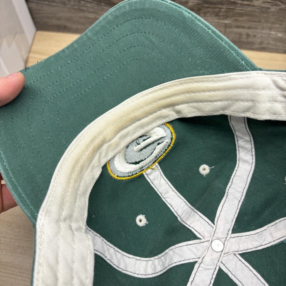 Green Bay Packers Hat Cap Strap Back Mens One Size Green NFL Football Twins - Picture 7 of 10
